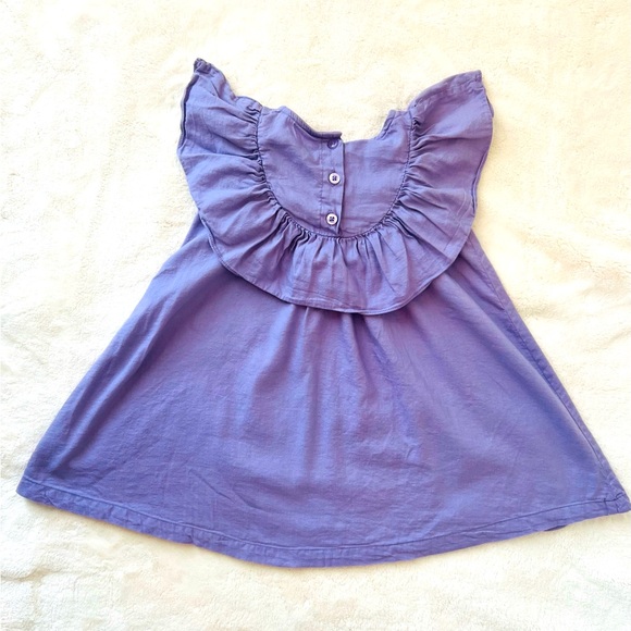 RuffleButts Lavender Flutter Dress - Picture 4 of 4